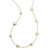 Short Hammered Pinball Chain Necklace in 18K Gold GN500