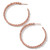 Starlet Medium Hoop Earrings in 18K Rose Gold with Diamonds RGE232DIA-A