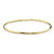 18K Gold Thin Faceted Bangle Bracelet GB422