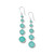 Lollitini 5-Stone Drop Earrings in Sterling Silver SE2106DFTQTQ