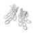 Roma Links Hero Clip Earrings in Sterling Silver SE809CLIP