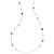 Multi Stone Necklace in Sterling Silver SN1234MULTIX42