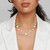 Lollitini Short Necklace in Sterling Silver SN1572X18DFMOPMO