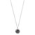 Mini Pendant Necklace in Sterling Silver with Diamonds SN512DFHEMDIA