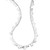 Crinkle Hammered Long Nomad Necklace in Sterling Silver SN1760