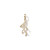 Online Exclusive Coral Branch Charm in 18K Gold with Diamonds GC110DIA