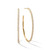 Medium #3 Hoop Earrings in 18K Gold with Diamonds GE1202DIA