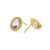 Stud Earrings in 18K Gold with Diamonds GE1857AMDIA