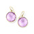 Round Drop Earrings in 18K Gold GE195AM