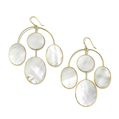 Ippolita Luce 4-Stone Post Earrings in 18K Gold