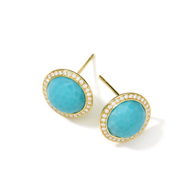 IPPOLITA Lollipop® Stud Earrings in 18K Gold with Diamonds