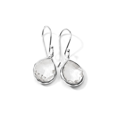 IPPOLITA Mini Teardrop Earrings in 925 Silver and Rock Crystal