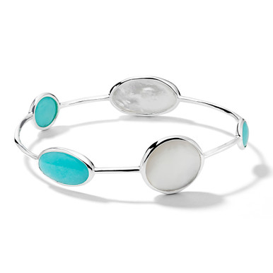 925 Rock Candy® Luce 5-Stone Bangle in Cascata
