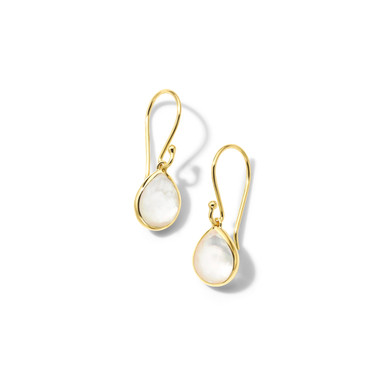 Teeny Teardrop Earrings in 18K Gold GE396DFMOP