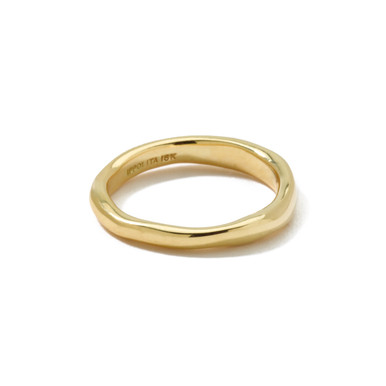 18K Classico Shiny Wide Squiggle Ring