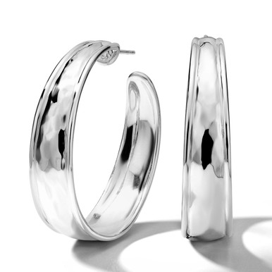 Goddess #3 Hoop Earrings in Sterling Silver SE2526