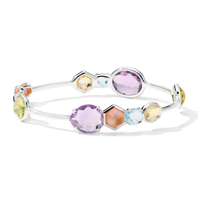 Gelato 10-Stone Bangle in Sterling Silver