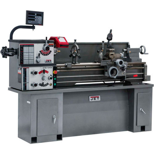 JET GHB-1340A Lathe With Newall DP500 DRO With Taper Attachment