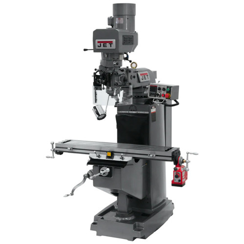 JET JTM-949EVS Mill With X-Axis Powerfeed and Air Powered Draw Bar