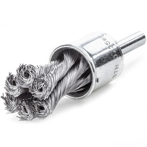 1-1/8" x .014" x 1/4" End Brush Knot Type Stainless
