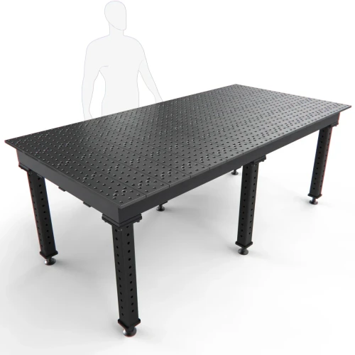 Buildpro MAX Welding Table 8' x 4' (96" x 48") Nitrided Table, 5/8" System TMA59648F
