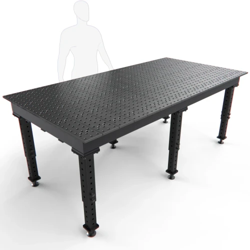 BUILDPRO MAX Adjustable Leg Welding Table 8' x 4' TMR59648F
