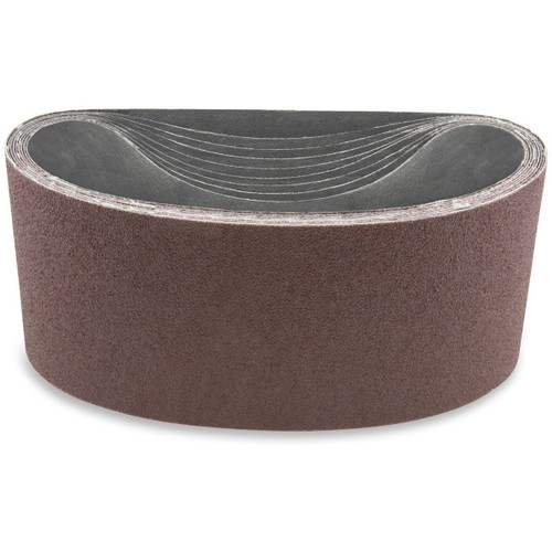 2 1/2 X 14 INCH ALUMINUM OXIDE METAL SANDING BELTS, 6 PACK