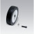 Dynabrade Contact Wheel Ass'y, 4" Dia. x 1" W x 5/8" I.D., Crown Face, 40 Duro Rubber