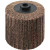 4 x 4 x 5/8-11 In. Threaded Interleaf Flap Wheel Drum / Roll | Very Fine / 240 Grit | Wendt 323457