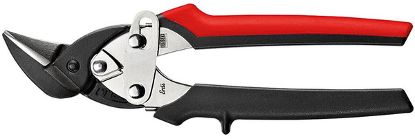 D15A Compact Aviation Snip , Left Cut, Red Handle