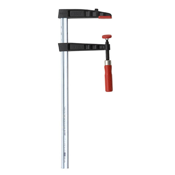 Tradesmen bar clamp, 24 in. opening 4-1/2 in. throat, rail size 1-9/64 in. X 23/64 in. - Nominal clamping force 1100 lbs