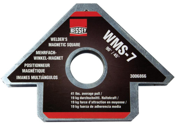 Arrowhead Welder's Magnetic Set-Up Square, 90 and 45 Degree Angles