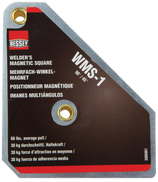 Bessey Welder's Magnetic Set-Up Square, 90 and 45 Degree Angles