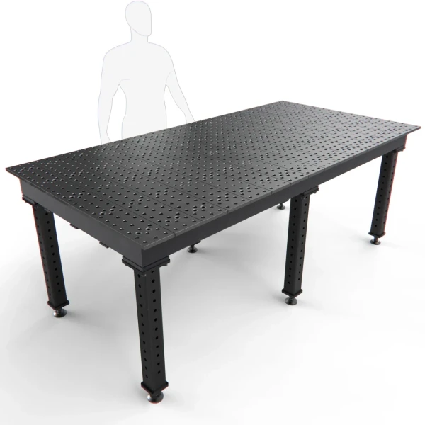 Buildpro MAX Welding Table 8' x 4' (96" x 48") Nitrided Table, 5/8" System TMA59648F