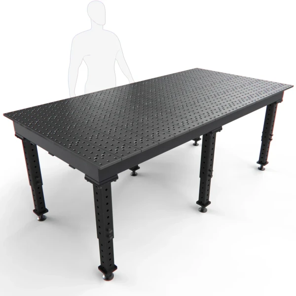 BUILDPRO MAX Adjustable Leg Welding Table 8' x 4' TMR59648F