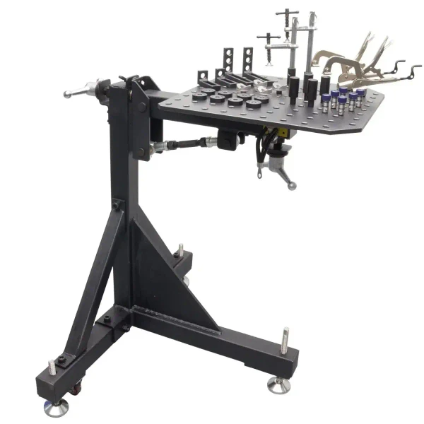 Buildpro Manipulator with Fixturing Kit, 5/8 Holes TU52020-K1, industrial manipulator with adjustable fixtures and tooling for precise manufacturing tasks.