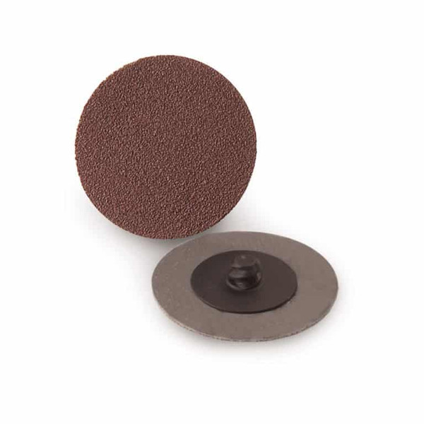 2" Quick Change Disc Type R Roloc Aluminum Oxide Made in the USA - 25 Pack