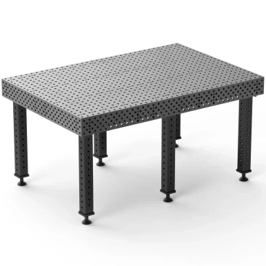 BuildPro 6' x 4' ALPHA 5/8 Welding Table, Nitrided Finish, Heavy-Duty Legs, Table Surface Height 30.5" (TA5-7248Q-A2)