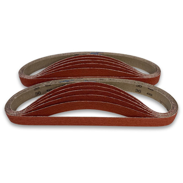 1 X 42 INCH PREMIUM CERAMIC GRINDING BELTS, 12 PACK