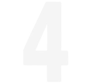 PRO 5" WH #4 PK/3 FX