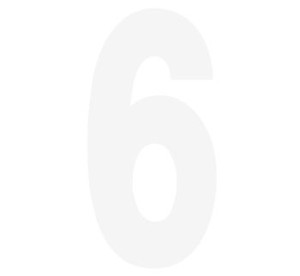 STD 6" WH #6 PK/3 FX