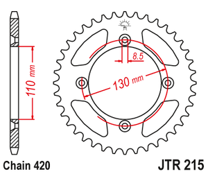 SPROCKET CRF150 CR80 46