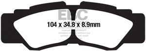 EBC Pad Set rr YXZ1000