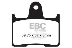 BRAKE PAD RR GSX1000 01-06 zx14