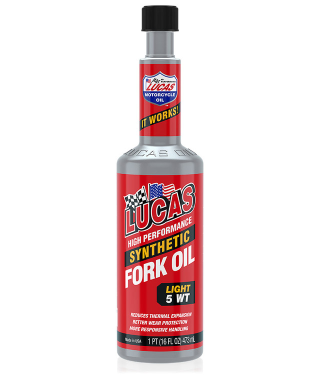 Synthetic Fork Oil 5 WT/12x1/16 Ounce