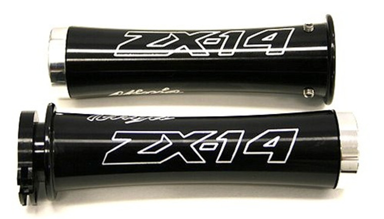 ZX14 GRIPS BLK FLAT END