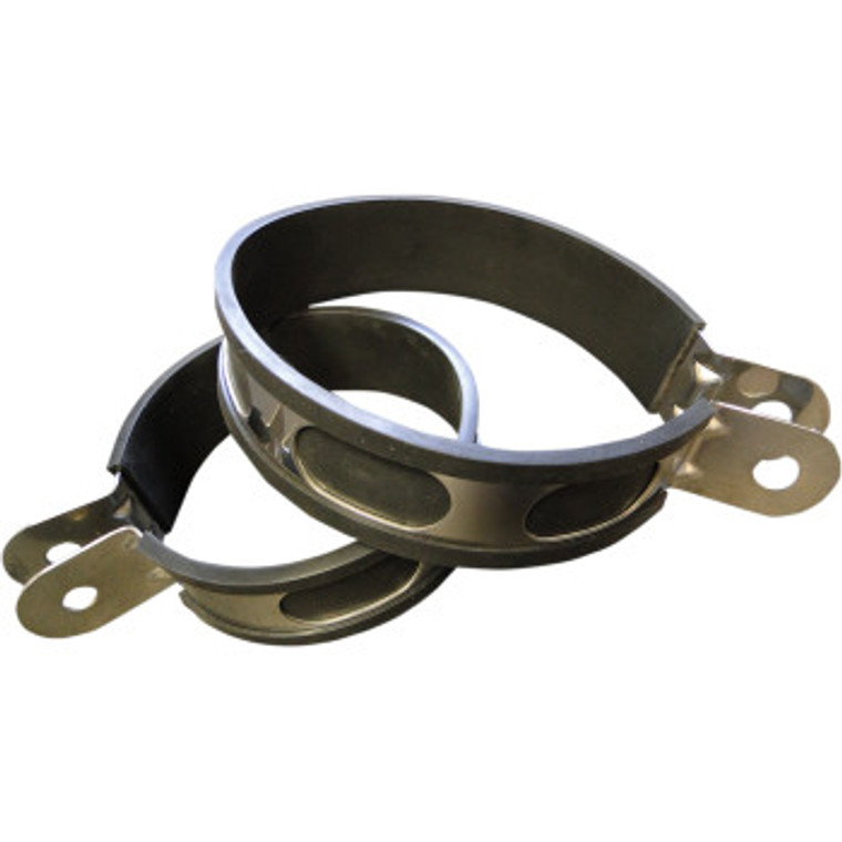 UNIVERSAL MUFFLER CLAMP, OVAL, 4"