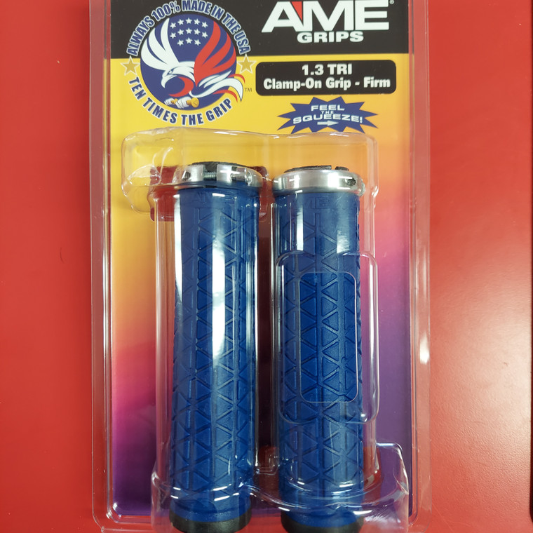 AME grip ATV lock-on Blue