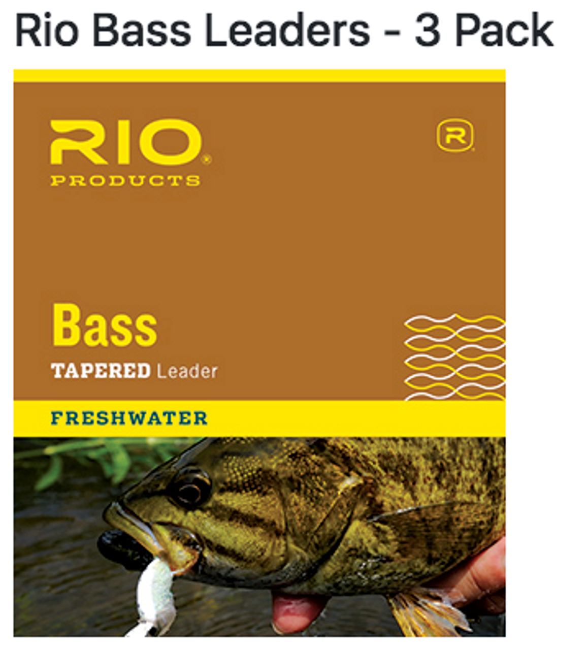 RIO Bass Leader 3 Pack