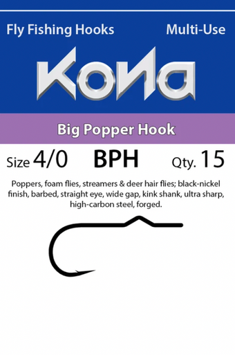 Kona Big Popper Hooks - Bob Mitchell's Fly Shop